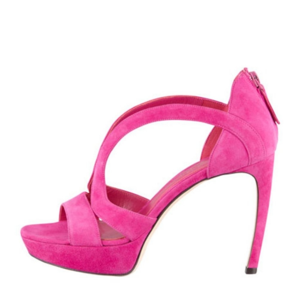 Alexander McQueen Armadillo Suede Heels - NWB